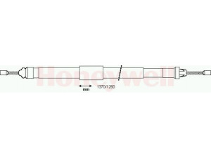 BENDIX 433161B trosas, stovėjimo stabdys 
 Stabdžių sistema -> Valdymo svirtys/trosai
8200214752, 8200673248