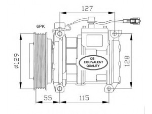 NRF 32093 kompresorius, oro kondicionierius 
 Oro kondicionavimas -> Kompresorius/dalys
04677205, 04677205L, 4677205AB