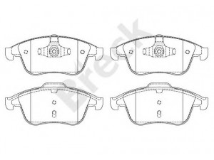 BRECK 24710 00 701 00 stabdžių trinkelių rinkinys, diskinis stabdys 
 Techninės priežiūros dalys -> Papildomas remontas
410600629R, 410605055R, 440608746R