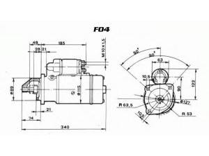 DELCO REMY 19024224 starteris
117 0051, B15R 12X3 H762, B4R 12X3 H7622