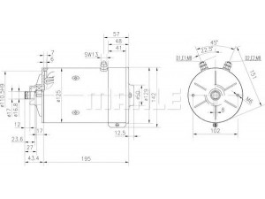 MAHLE ORIGINAL MM 173 elektrovariklis