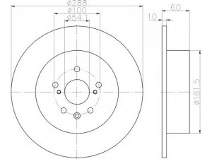 HELLA 8DD 355 115-661 stabdžių diskas 
 Stabdžių sistema -> Diskinis stabdys -> Stabdžių diskas
4243120140, 4243120150, 4243120240