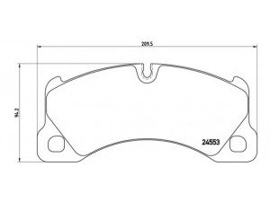 BREMBO P 65 017 stabdžių trinkelių rinkinys, diskinis stabdys 
 Techninės priežiūros dalys -> Papildomas remontas
95535193961, 95535193962, 95535193963