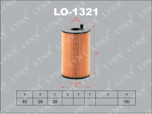 LYNXauto LO-1321 alyvos filtras 
 Techninės priežiūros dalys -> Techninės priežiūros intervalai
4R8Q6744AA, C2S29685, 1109.AW, 1109.X7