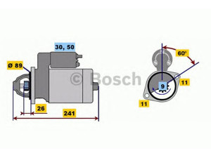 BOSCH 0 001 111 004 starteris