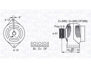 MAGNETI MARELLI 063377491010 kintamosios srovės generatorius 
 Elektros įranga -> Kint. sr. generatorius/dalys -> Kintamosios srovės generatorius
1204434, 13117236, 6204189, 824189