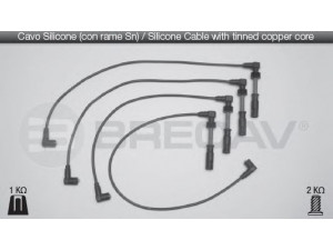 BRECAV 02.521 uždegimo laido komplektas 
 Kibirkšties / kaitinamasis uždegimas -> Uždegimo laidai/jungtys
06A 905 409 D, 06A 905 409 G, 06A 905 409 D