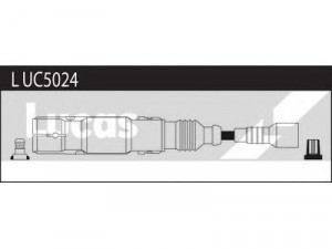 LUCAS ELECTRICAL LUC5024 uždegimo laido komplektas 
 Kibirkšties / kaitinamasis uždegimas -> Uždegimo laidai/jungtys