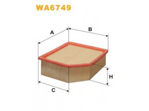 WIX FILTERS WA6749 oro filtras 
 Techninės priežiūros dalys -> Techninės priežiūros intervalai
1444SW, 1444V3, 9464046980, 1444SW