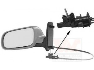 VAN WEZEL 5879813 išorinis veidrodėlis 
 Kėbulas -> Keleivių kabina -> Veidrodėlis
4A0857507GRU, 7M3857507, 7M3857507L01C