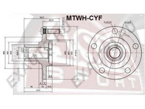 ASVA MTWH-CYF rato stebulė 
 Ašies montavimas/vairavimo mechanizmas/ratai -> Rato stebulė/montavimas -> Rato stebulė
3880A018, 3 307.91