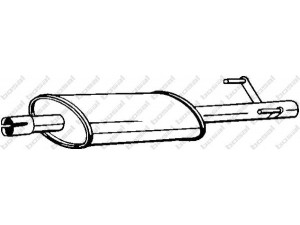 BOSAL 175-413 vidurinis duslintuvas 
 Išmetimo sistema -> Duslintuvas
901 490 18 19, 901 490 28 19, 901 490 29 19