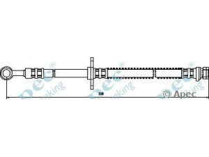 APEC braking HOS3108 stabdžių žarnelė 
 Stabdžių sistema -> Stabdžių žarnelės
46410SG9010, GBH240