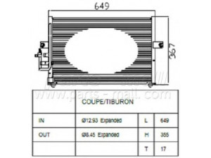 PARTS-MALL PXNCA-042 kondensatorius, oro kondicionierius
9760627000, 9760627050, 9760627060