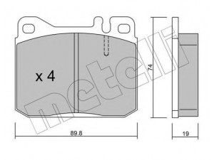 METELLI 22-0011-2 stabdžių trinkelių rinkinys, diskinis stabdys 
 Techninės priežiūros dalys -> Papildomas remontas
002 420 17 20, 002 420 24 20, 003 420 37 20