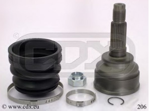 CDX 206 jungčių komplektas, kardaninis velenas 
 Ratų pavara -> Sujungimai/komplektas