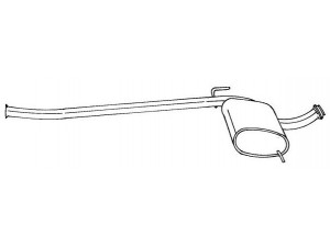 AKS DASIS SG50452 vidurinis duslintuvas 
 Išmetimo sistema -> Duslintuvas
7700796581
