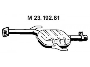 EBERSPÄCHER 23.192.81 vidurinis duslintuvas 
 Išmetimo sistema -> Duslintuvas
140 490 00 15, 140 490 39 21