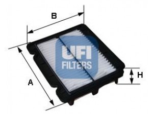 UFI 30.279.00 oro filtras 
 Techninės priežiūros dalys -> Techninės priežiūros intervalai
96536696, 96536696