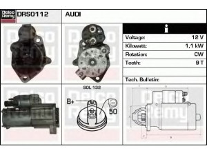 DELCO REMY DRS0112 starteris 
 Elektros įranga -> Starterio sistema -> Starteris
06D911023, 06D911023D