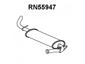 VENEPORTE RN55947 galinis duslintuvas 
 Išmetimo sistema -> Duslintuvas
4500128, 4502786, 9160428, 9162599