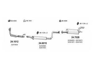 ASSO ART1262 išmetimo sistema 
 Išmetimo sistema -> Išmetimo sistema, visa