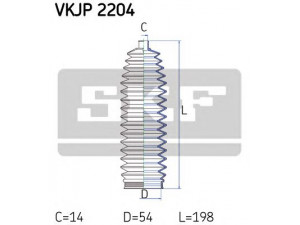 SKF VKJP 2204 gofruotoji membrana, vairavimas 
 Vairavimas -> Gofruotoji membrana/sandarinimai