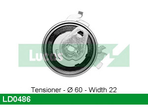 LUCAS ENGINE DRIVE LD0486 įtempiklio skriemulys, paskirstymo diržas