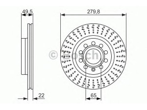 BOSCH 0 986 479 940 stabdžių diskas 
 Stabdžių sistema -> Diskinis stabdys -> Stabdžių diskas
1K0 615 301 AC, 1K0 615 301 AK