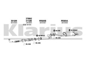 KLARIUS 120129U išmetimo sistema 
 Išmetimo sistema -> Išmetimo sistema, visa