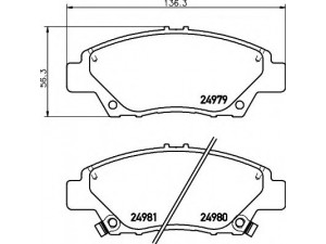 HELLA 8DB 355 015-001 stabdžių trinkelių rinkinys, diskinis stabdys 
 Techninės priežiūros dalys -> Papildomas remontas
45022SNCE00, 45022SZTG00, 45022TF0G00