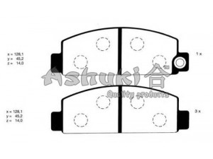 ASHUKI 1080-0203 stabdžių trinkelių rinkinys, diskinis stabdys
3597-49-230, 8118-49-280A