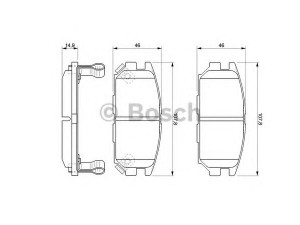 BOSCH 0 986 424 686 stabdžių trinkelių rinkinys, diskinis stabdys 
 Techninės priežiūros dalys -> Papildomas remontas