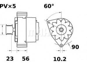 MAHLE ORIGINAL MG 519 kintamosios srovės generatorius 
 Elektros įranga -> Kint. sr. generatorius/dalys -> Kintamosios srovės generatorius
85 45 675, 85 45 758, 85 87 214