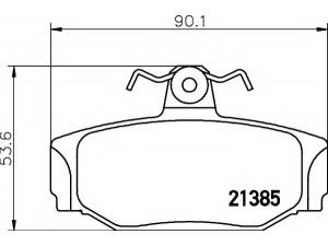 HELLA 8DB 355 017-991 stabdžių trinkelių rinkinys, diskinis stabdys 
 Techninės priežiūros dalys -> Papildomas remontas
270923, 2709236, 271573, 271829