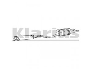 KLARIUS 270357 galinis duslintuvas 
 Išmetimo sistema -> Duslintuvas
46400841, 46447803, 7750502, 46400841