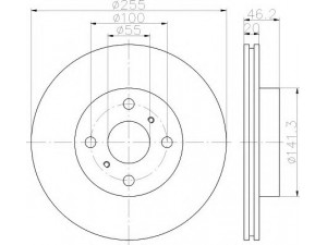 HELLA 8DD 355 116-411 stabdžių diskas 
 Stabdžių sistema -> Diskinis stabdys -> Stabdžių diskas
4351274010, 4351274010