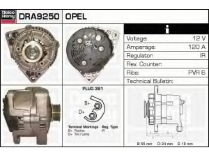 DELCO REMY DRA9250 kintamosios srovės generatorius 
 Elektros įranga -> Kint. sr. generatorius/dalys -> Kintamosios srovės generatorius
6204004, 6204062, 90413763, 90444195