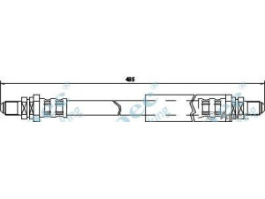APEC braking HOS3424 stabdžių žarnelė 
 Stabdžių sistema -> Stabdžių žarnelės
1664958, 6599243, 6714709, 91AB2282CC