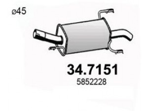 ASSO 34.7151 galinis duslintuvas 
 Išmetimo sistema -> Duslintuvas
5852228