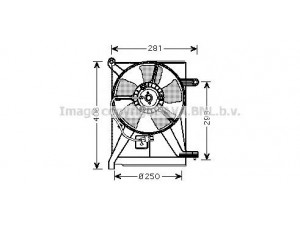 AVA QUALITY COOLING DW7510 ventiliatorius, radiatoriaus 
 Aušinimo sistema -> Oro aušinimas
96182264, DA03050, DA50002