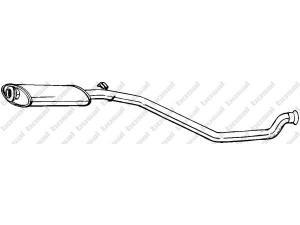 BOSAL 282-849 vidurinis duslintuvas 
 Išmetimo sistema -> Duslintuvas
1717.29