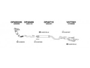 VENEPORTE 400486 išmetimo sistema 
 Išmetimo sistema -> Išmetimo sistema, visa