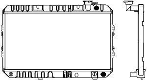SAKURA  Automotive 1210-0115 radiatorius, variklio aušinimas