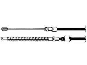 CEF PU02137 trosas, stovėjimo stabdys 
 Stabdžių sistema -> Valdymo svirtys/trosai
474565