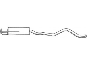 AKS DASIS SG40452 vidurinis duslintuvas 
 Išmetimo sistema -> Duslintuvas
858057
