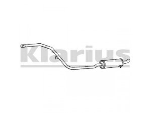 KLARIUS 260186 vidurinis duslintuvas 
 Išmetimo sistema -> Duslintuvas
5960674, 5980874, 5960674, 5980874