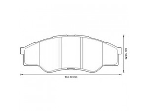BENDIX 572642B stabdžių trinkelių rinkinys, diskinis stabdys 
 Techninės priežiūros dalys -> Papildomas remontas
044650K160