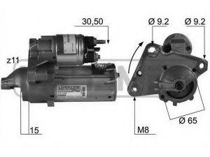 MESSMER 220068 starteris 
 Elektros įranga -> Starterio sistema -> Starteris
9637813680, M000T22472, M0T22472