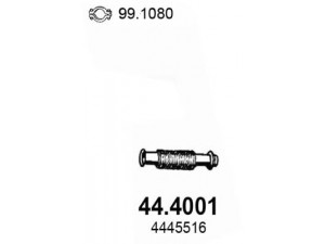 ASSO 44.4001 išleidimo kolektorius 
 Išmetimo sistema -> Išmetimo vamzdžiai
4229456, 4445516, 4750741